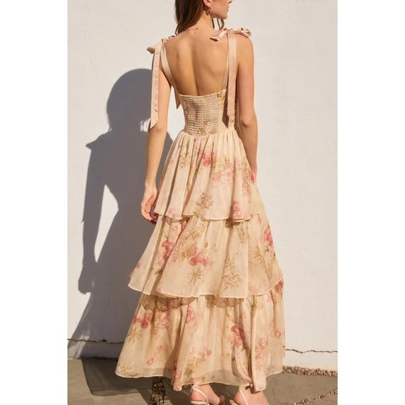 Have My Heart Corset Layered Maxi Dress
