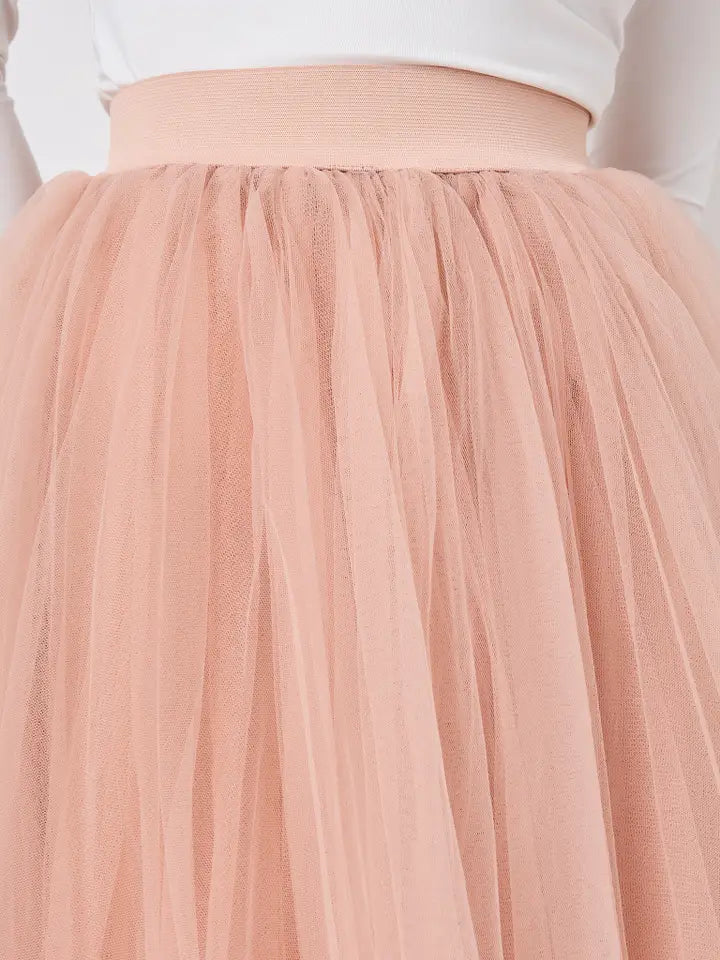 Mid-Length Tulle Tutu Petticoat