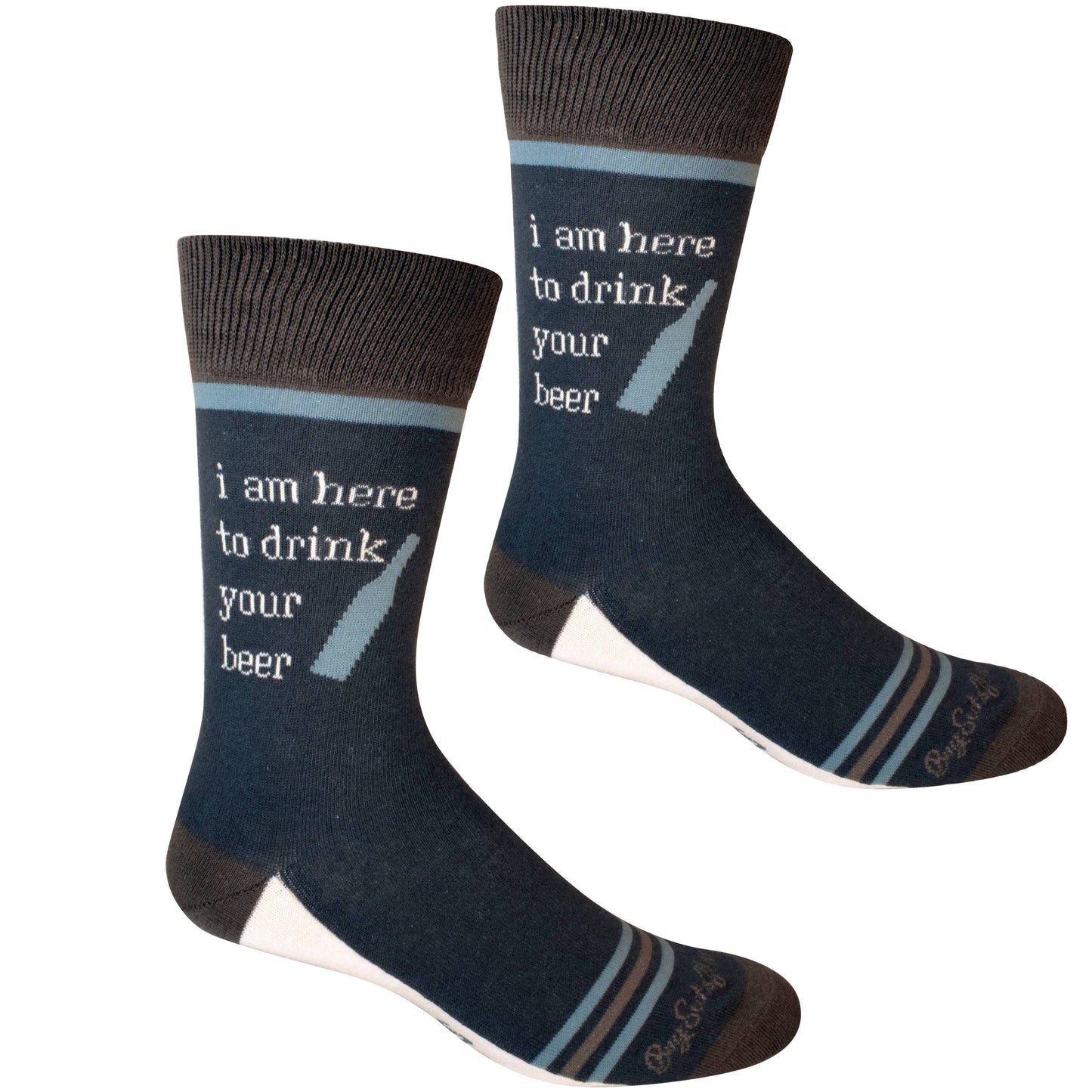 I am Here to Drink Your Beer Men's Socks
