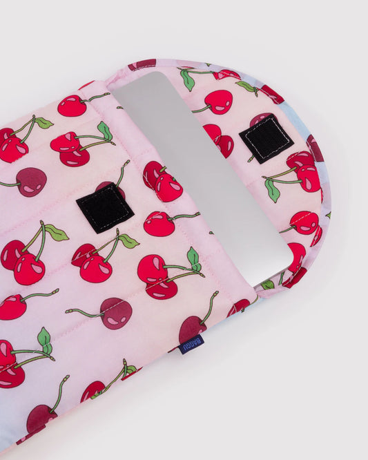 Puffy Laptop Sleeve 13/14-Cherries