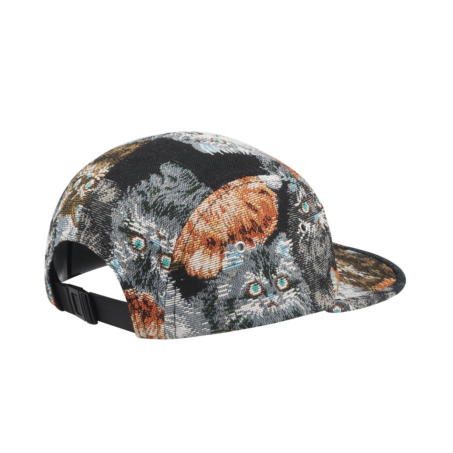 Cat Jacquard 5 Panel Hat Camp Cap | Cat Lover Streetwear Hat | HatPhile