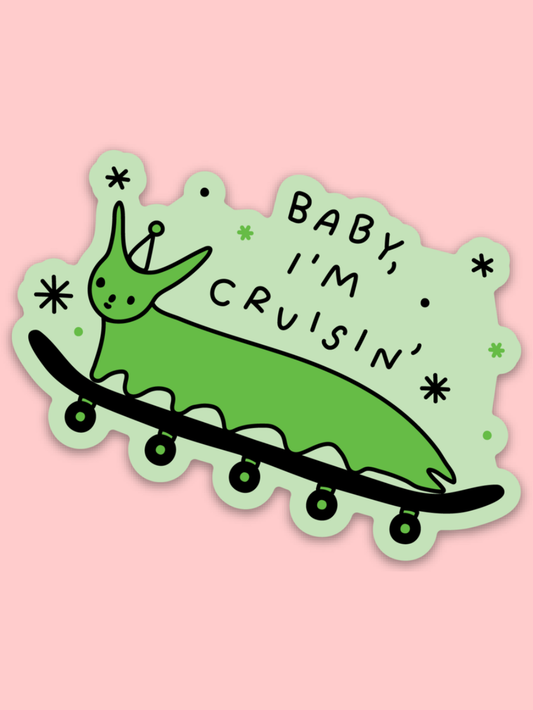 Baby I'm Cruisin Sticker | Christmas Advent Calendar Stocking Stuffers