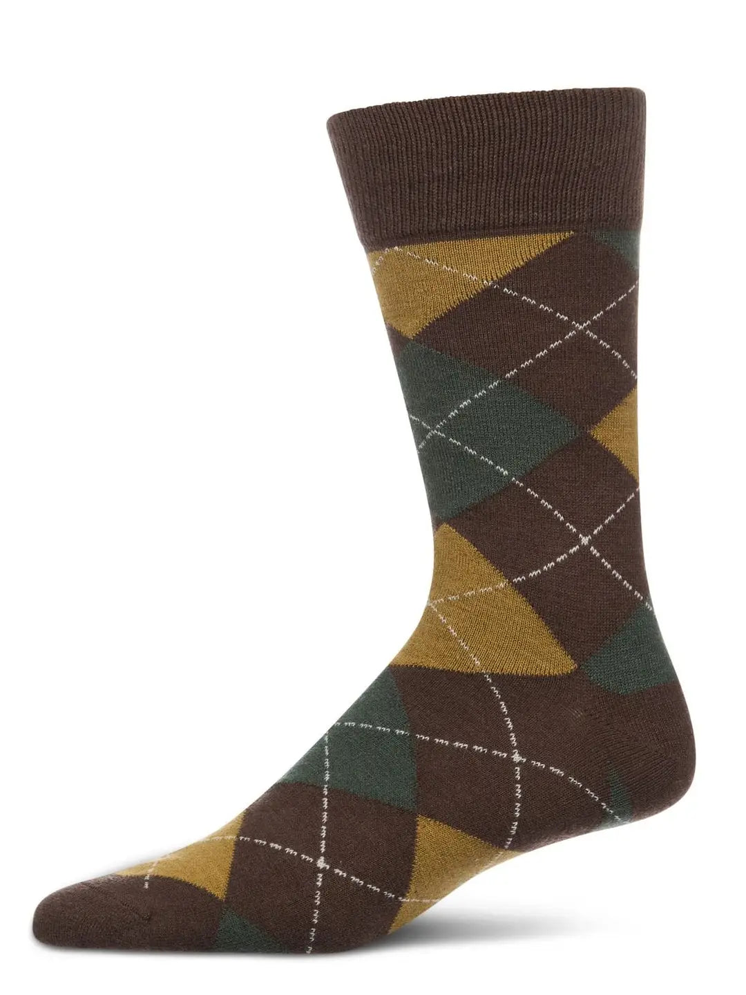 Argyle Cashmere Men's Crew