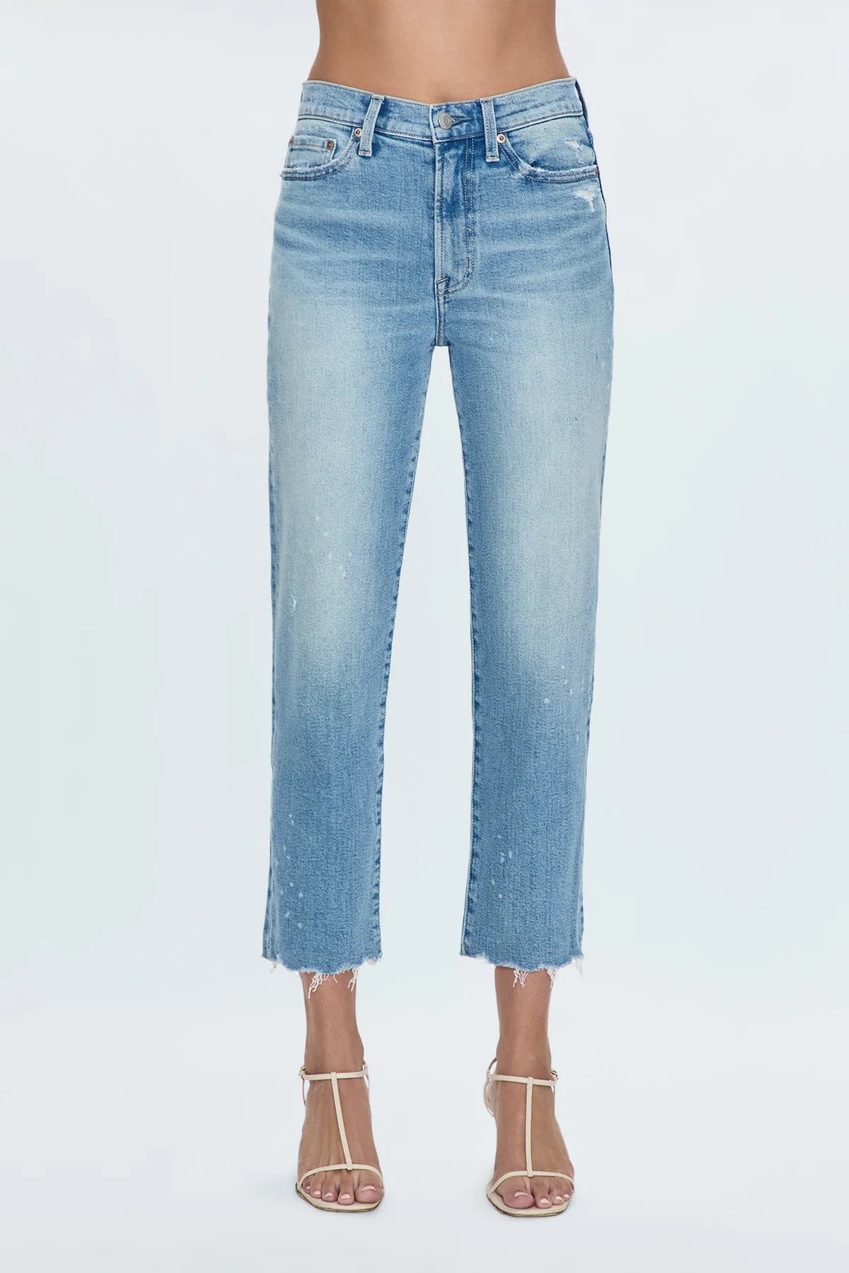 Charlie High Rise Classic Straight Ankle Jean