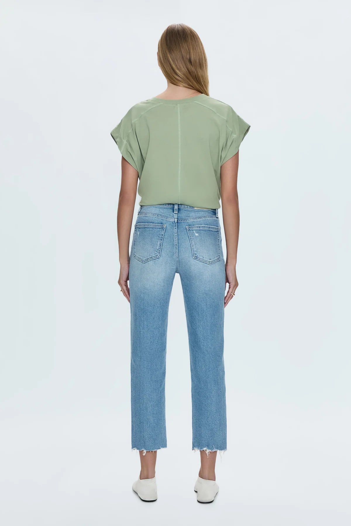 Charlie High Rise Classic Straight Ankle Jean