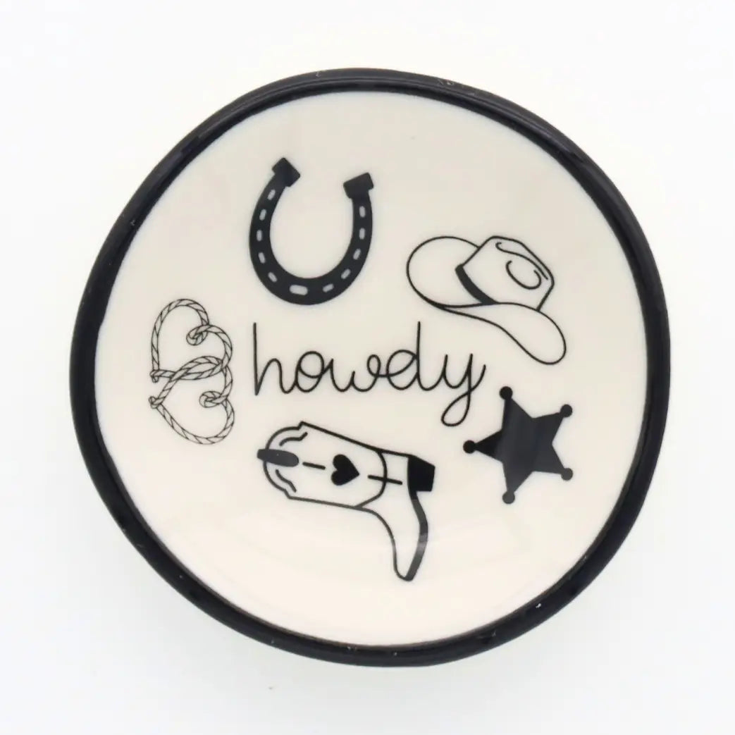 Ring Dish Howdy Western