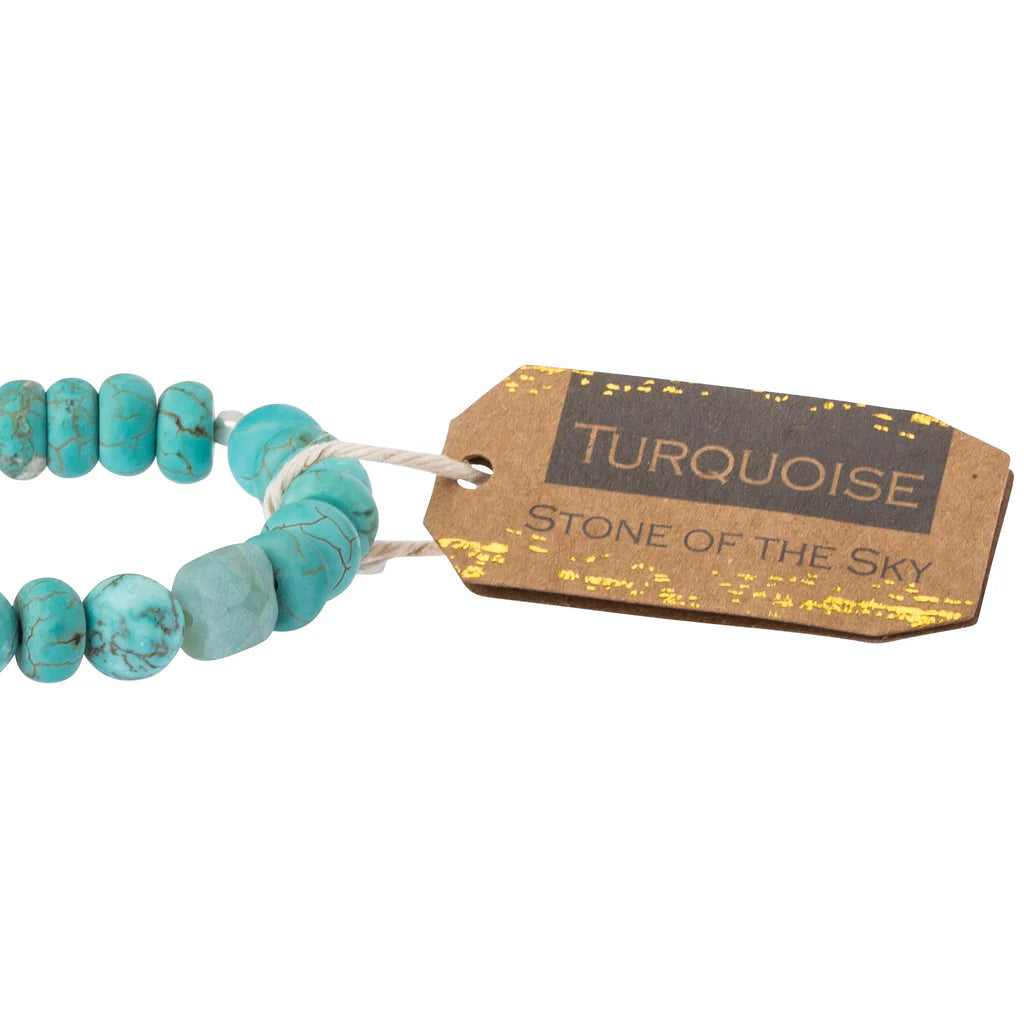 Stone Stacking Bracelet - Turquoise