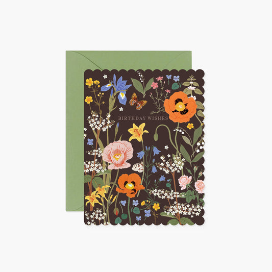 WILD FLOWERS FIELD BIRTHDAY | greeting card