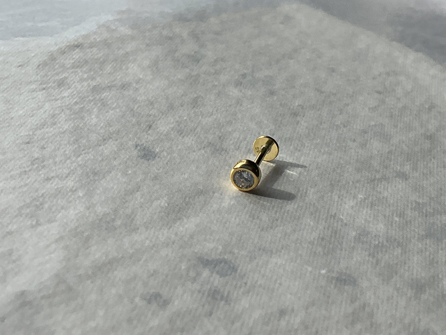 Circle Crystal Flatback Earring