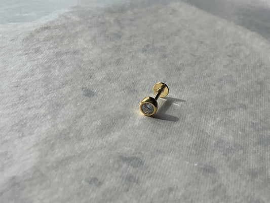 Circle Crystal Flatback Earring
