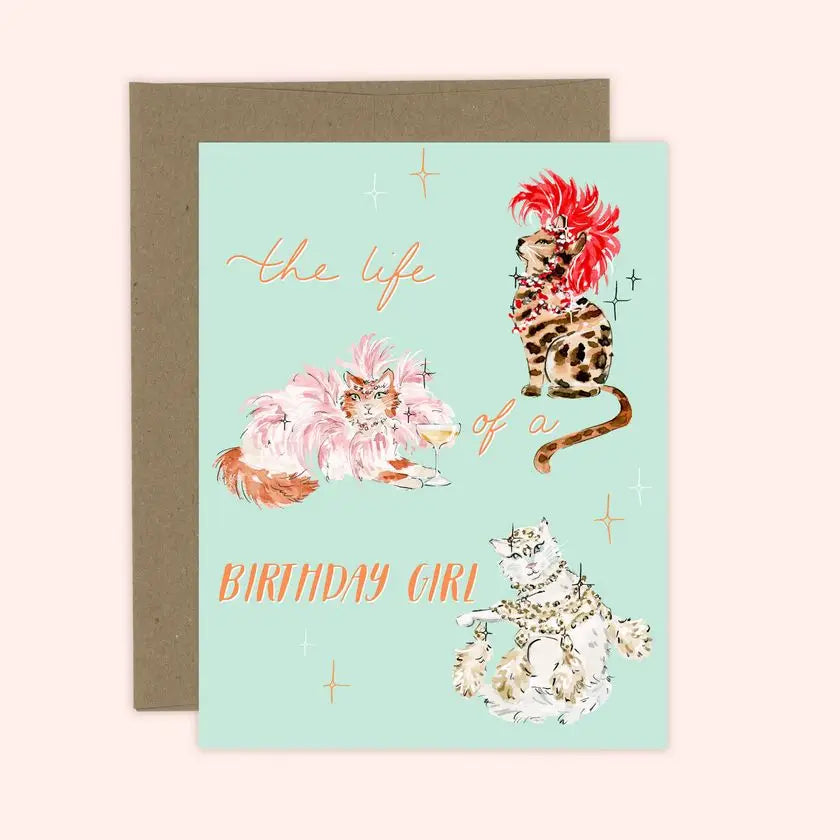 The Life of A Birthday Girl Card | Cats