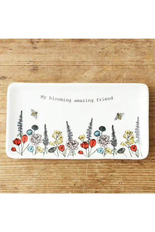 Long Wildflower Amazing Friend Trinket Dish