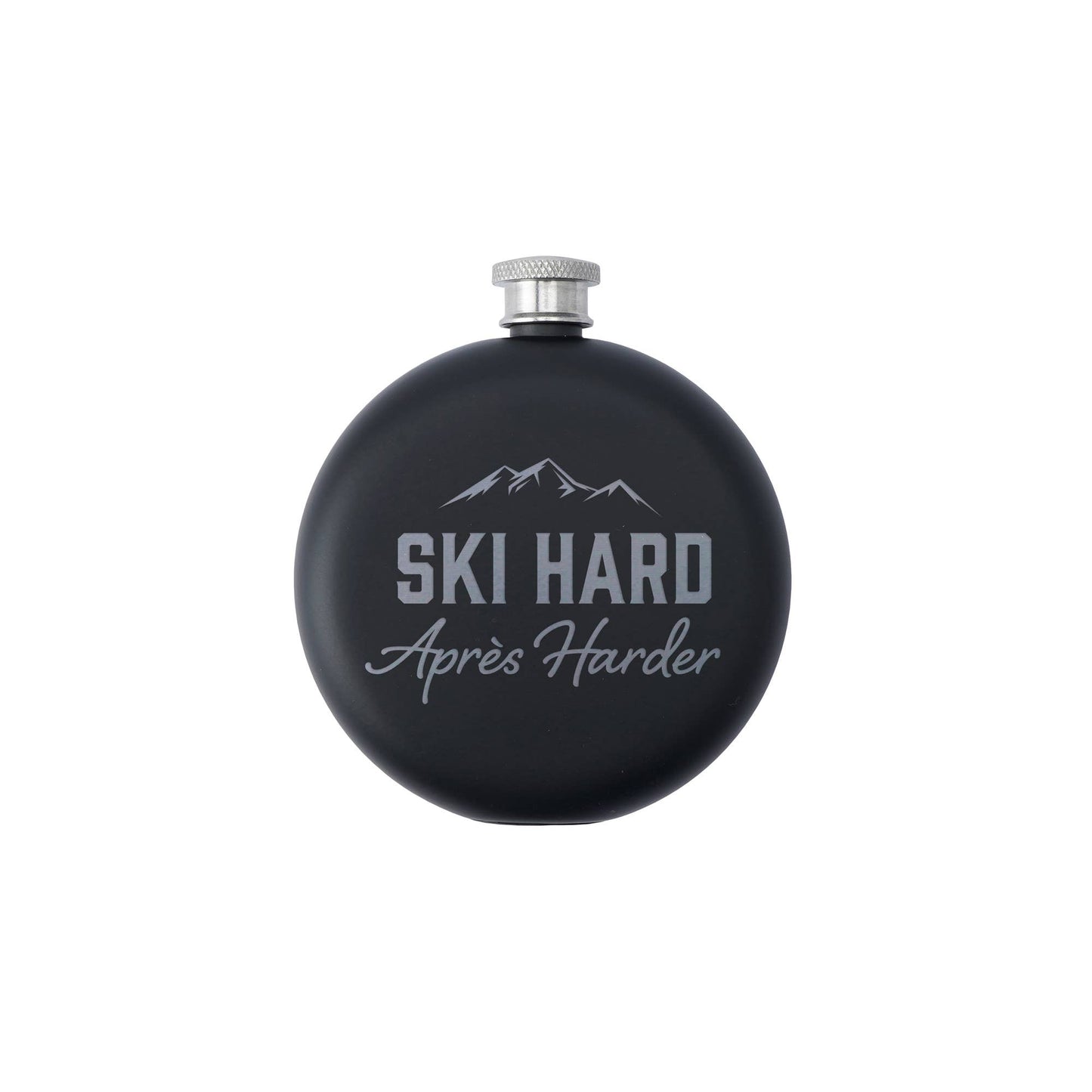 Ski Hard, Après Harder Hip Flask | Black