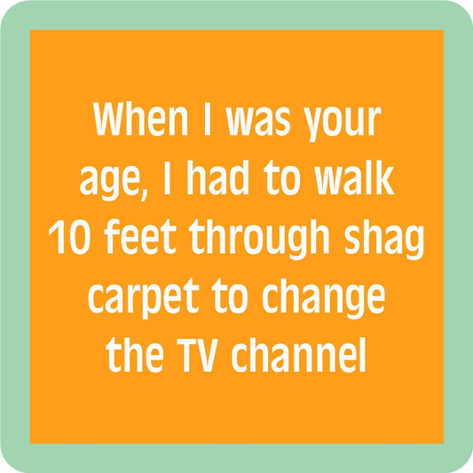 COASTER Shag Carpet | Funny Party Gift | Home Bar Decor