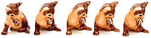 Miniature Ceramic Orange Tabby Cat | Individual
