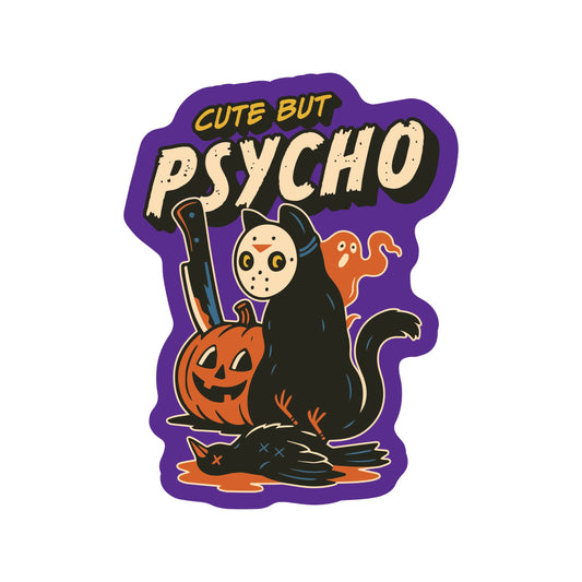 Halloween Fall Cats Humor Pets High Quality Vinyl Sticker