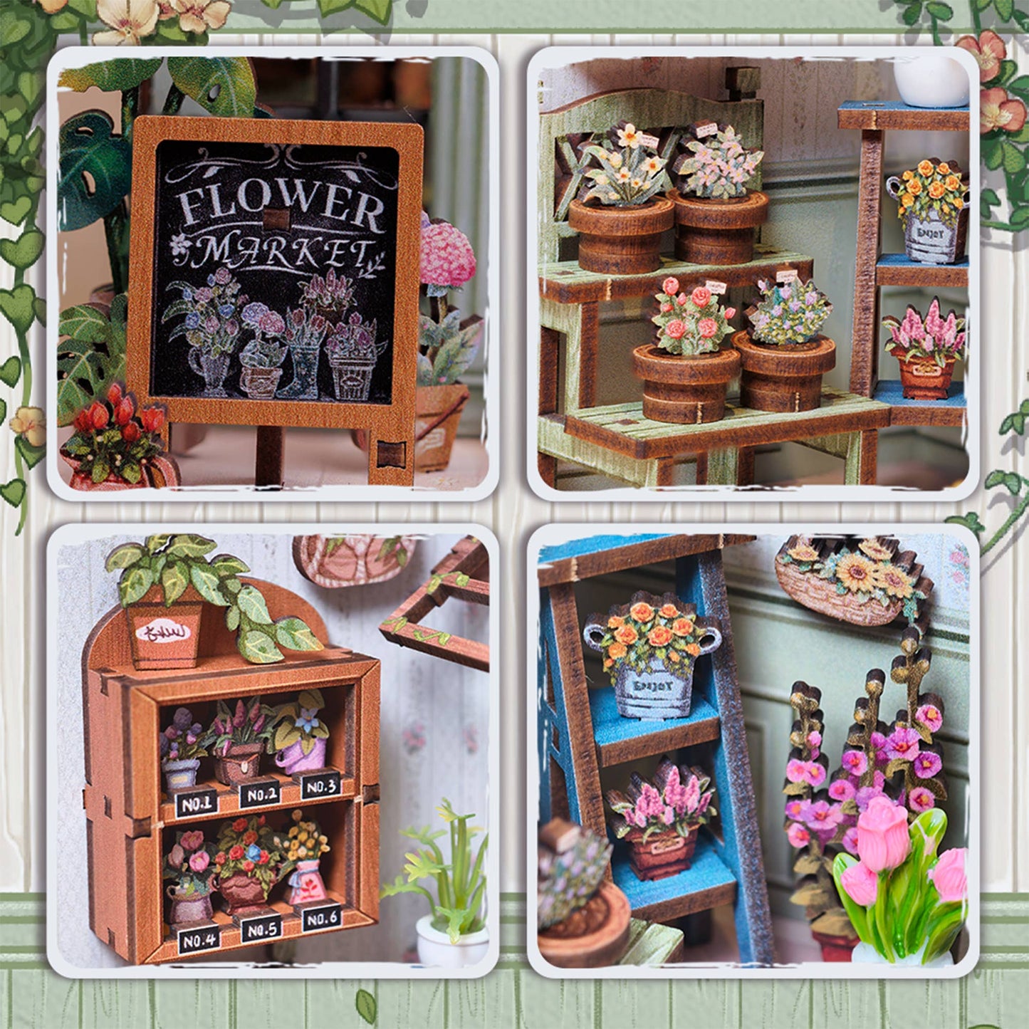 DIY Book Nook Kit: Champs-Élysées Florist
