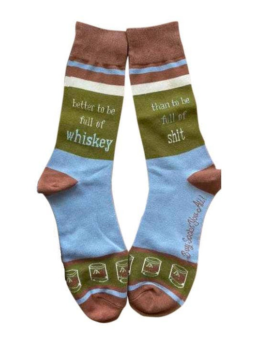 Better to be Full of Whiskey Men's Socks
