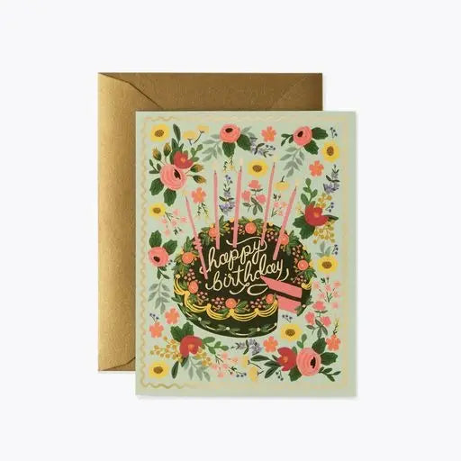 Floral Birthday Cake | Greeting Card