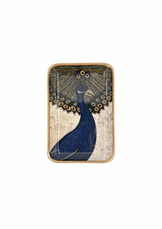 Peacock Solo Enamel Tray