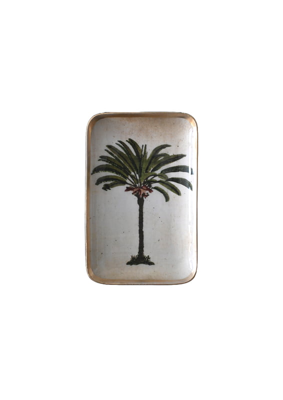 Palm Tree Enamel Tray