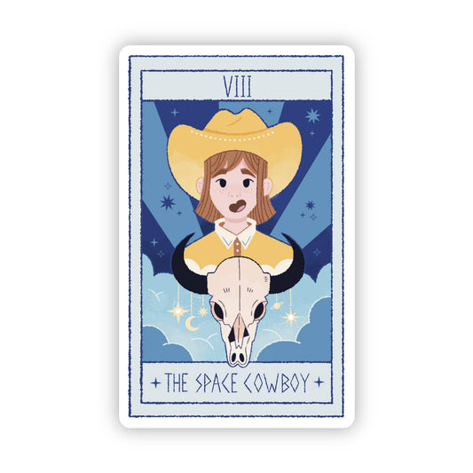 "The Space Cowboy" Tarot Card Sticker