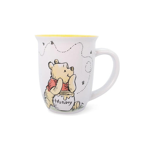 Winnie the Pooh "But First, Hunny" Wide Rim Ceramic Mug