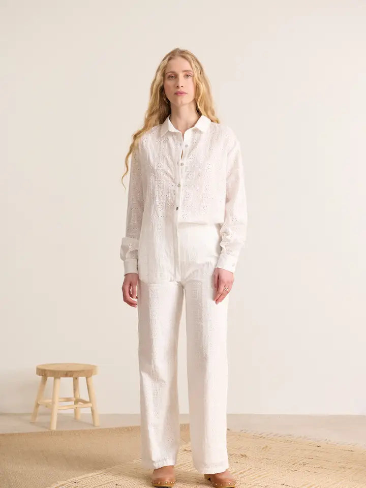 English Embroidery Shirt