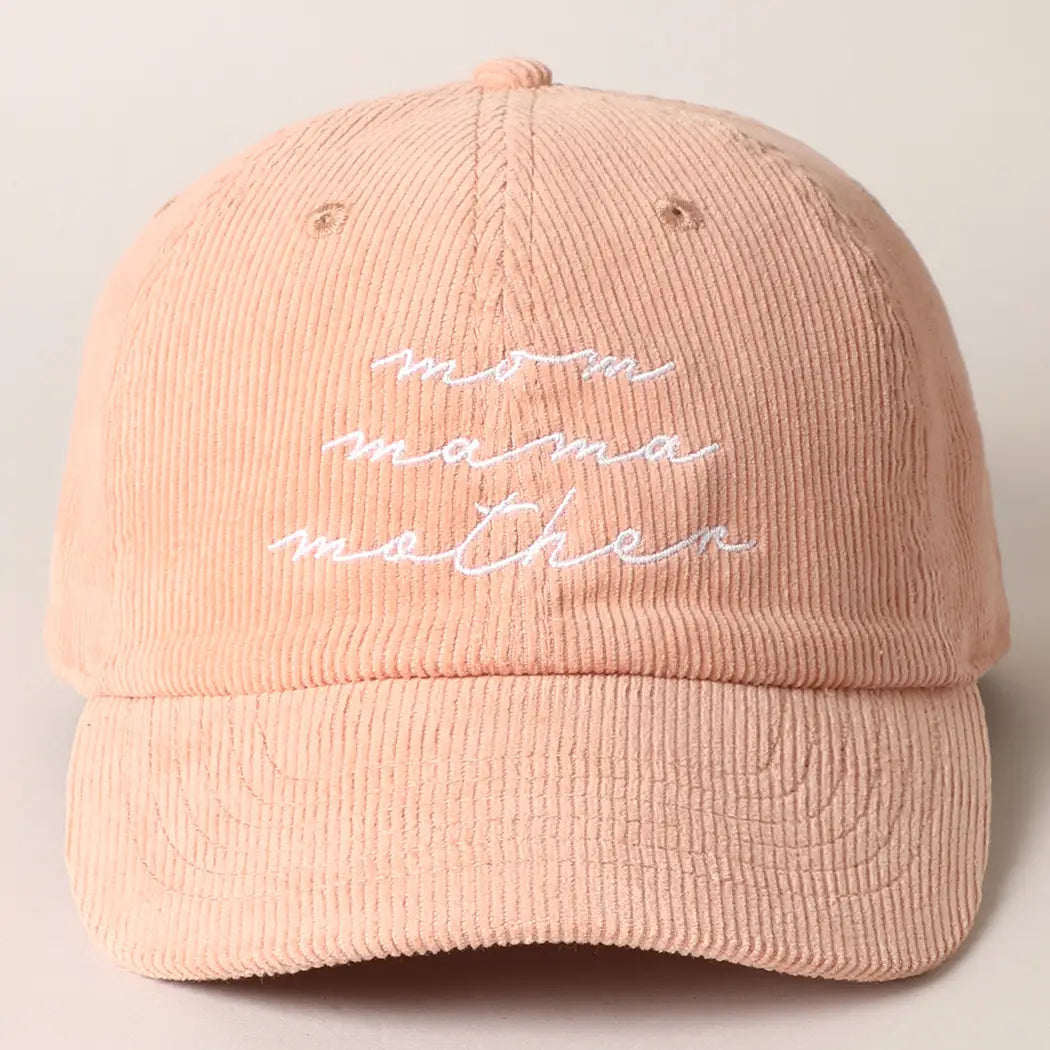 Mom Mama Mother Embroidered Baseball Cap