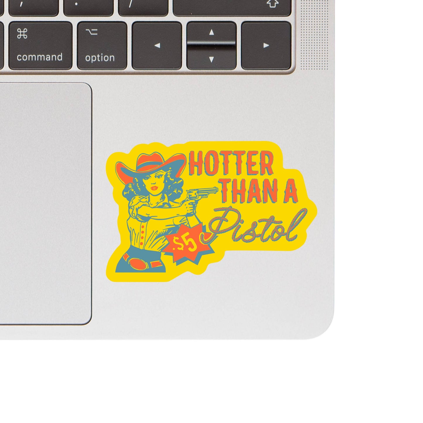 Hot Pistol Cowgirl Vinyl Sticker 