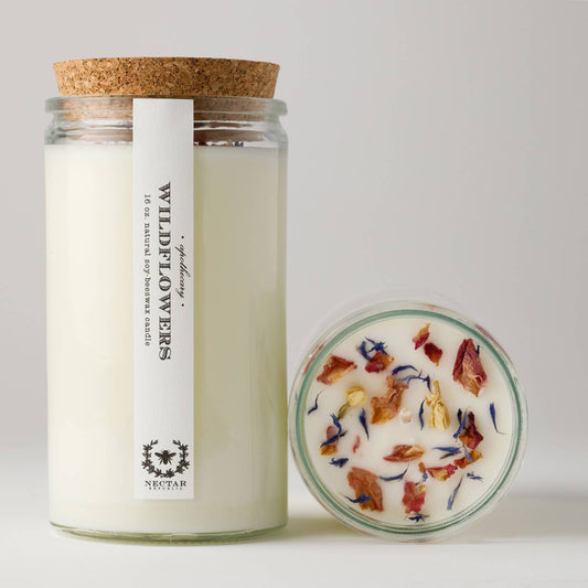 Wildflowers : Apothecary Candle ( spring summer )