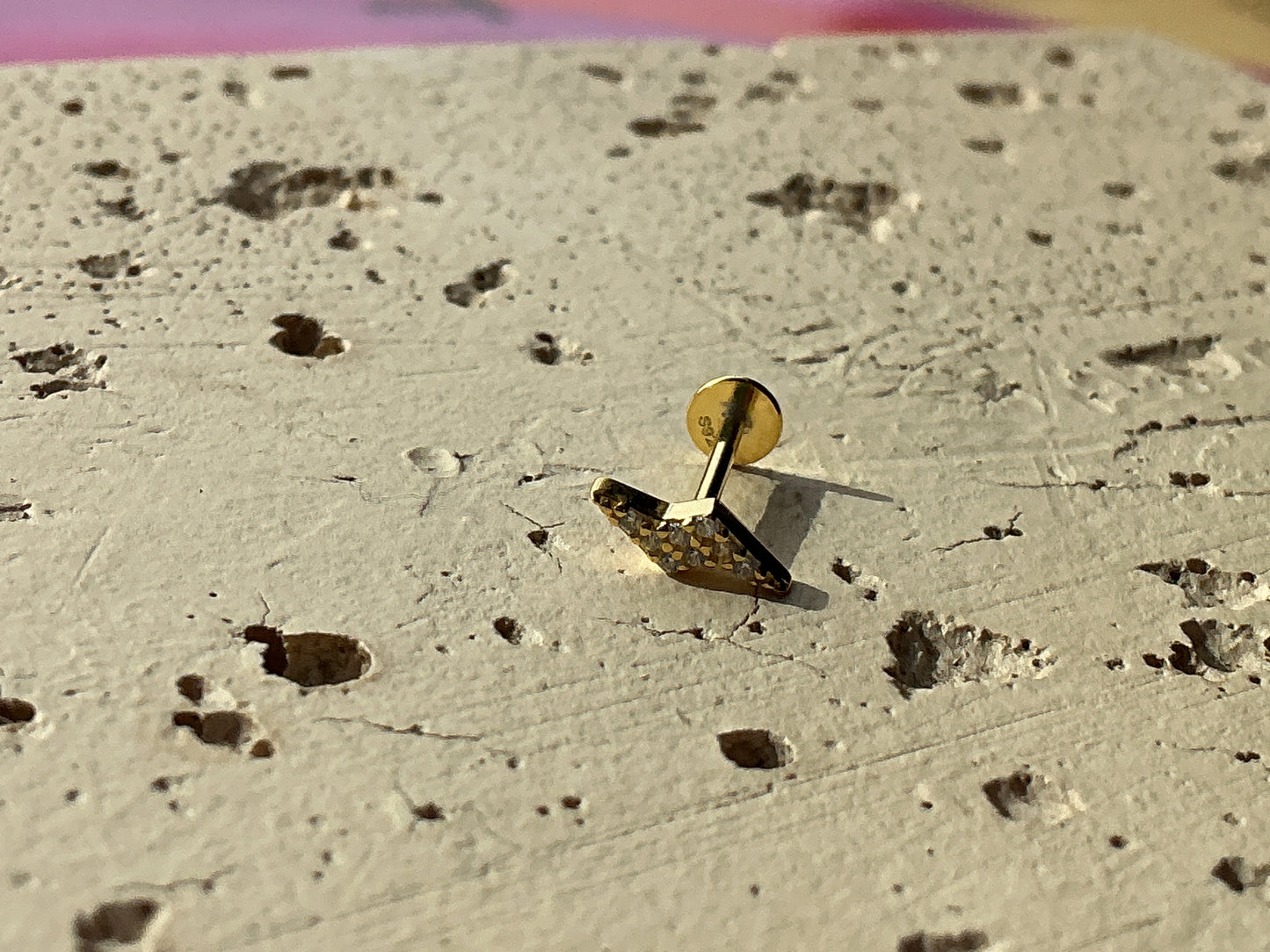 Lightning Flatback Earring