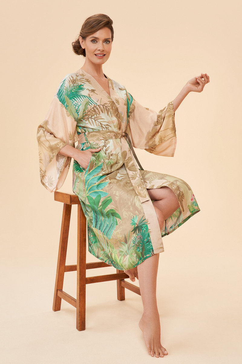 Oasis Kimono Gown | Coconut