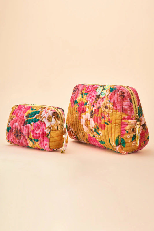 Large Quilted Washbag | Impressionist Florals