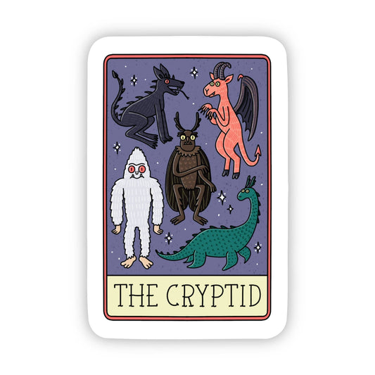 "The Cryptid" Tarot Card Sticker