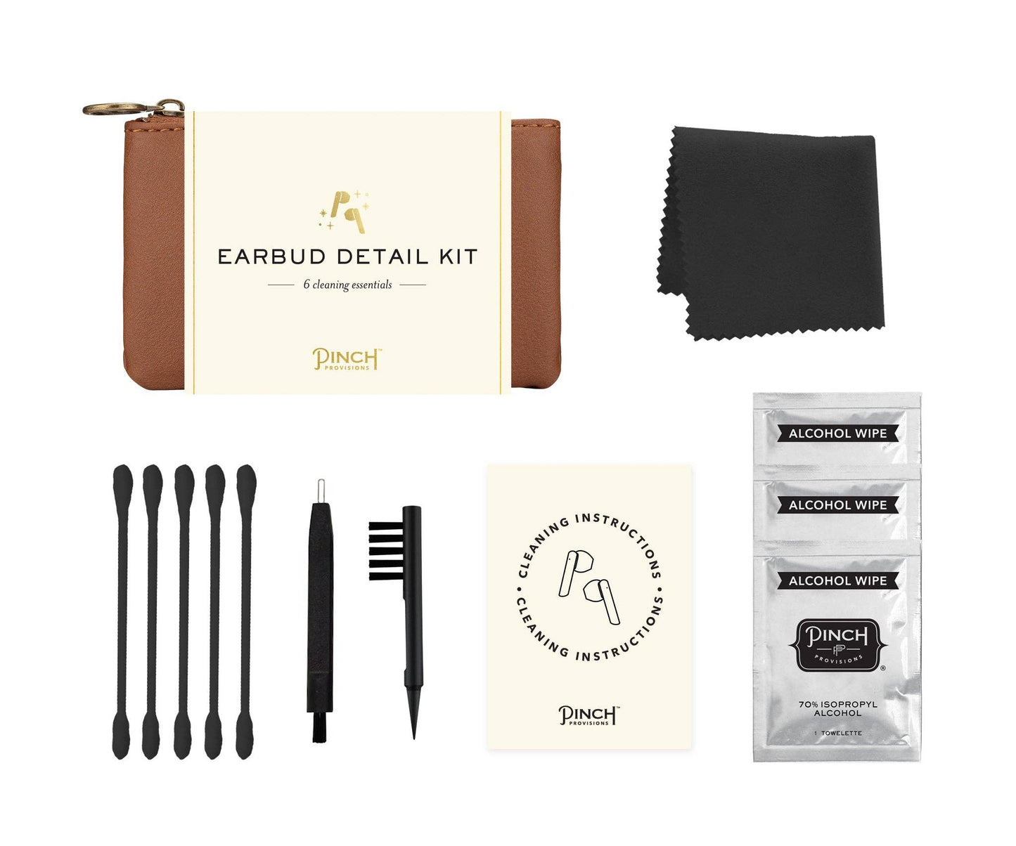 Earbud Detail Kit | Vegan Leather, Unique Tech Gifts