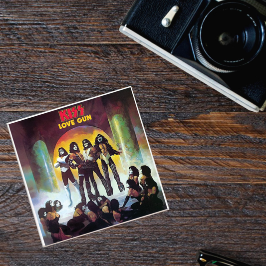 KISS 'Love Gun' Album Coaster