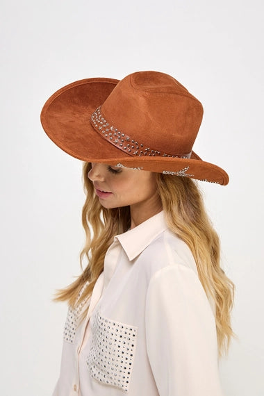 Embroidered Star Studded Western Cowboy Hat