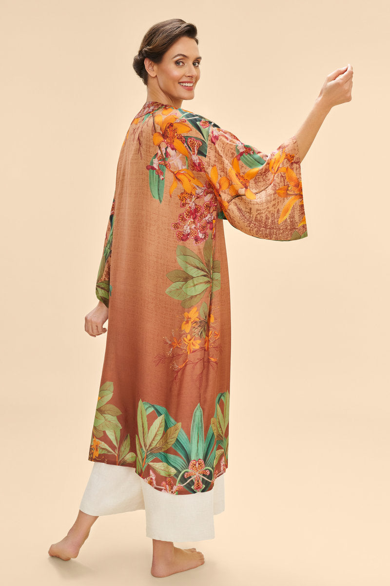 Botany Bliss Kimono Gown | Taupe