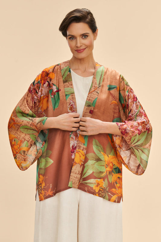 Botany Bliss Kimono Jacket | Taupe