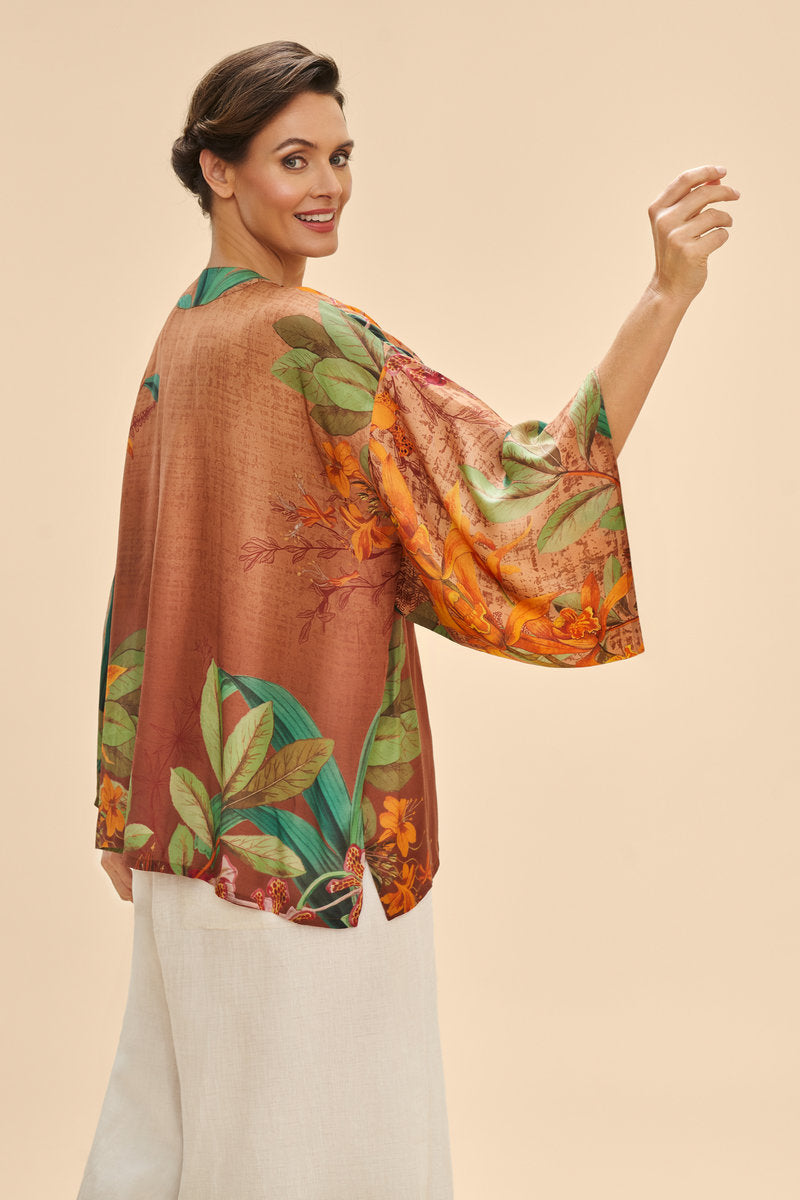 Botany Bliss Kimono Jacket | Taupe