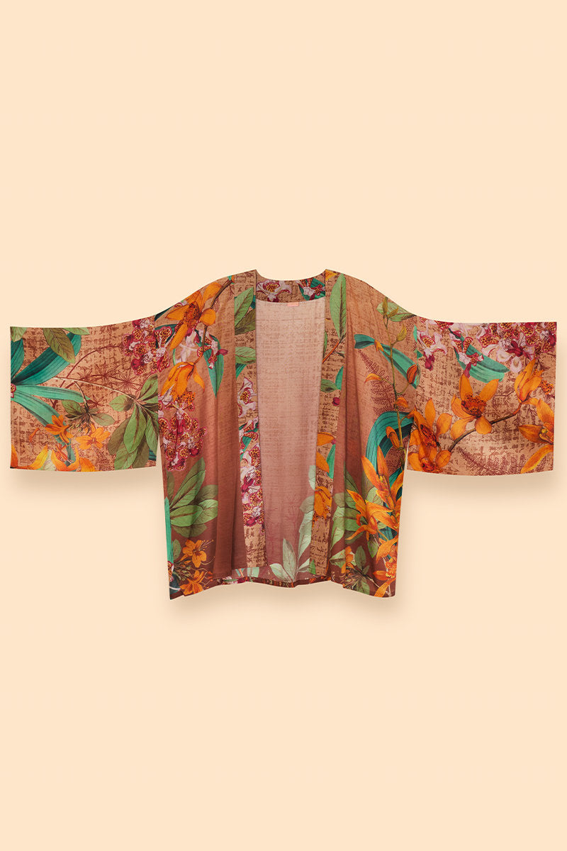 Botany Bliss Kimono Jacket | Taupe