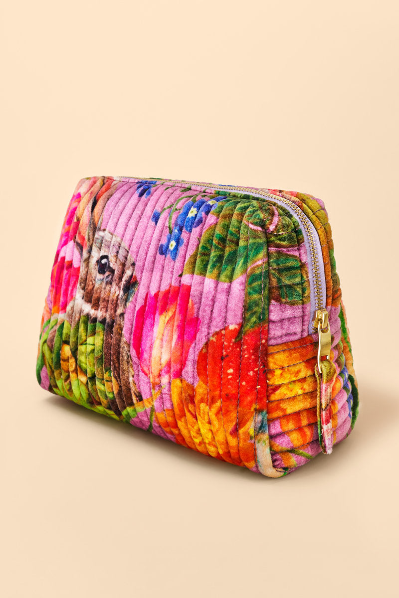 Large Quilted Washbag | Whimsical Woodland