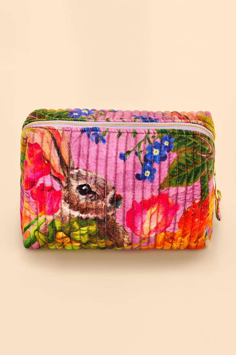 Large Quilted Washbag | Whimsical Woodland