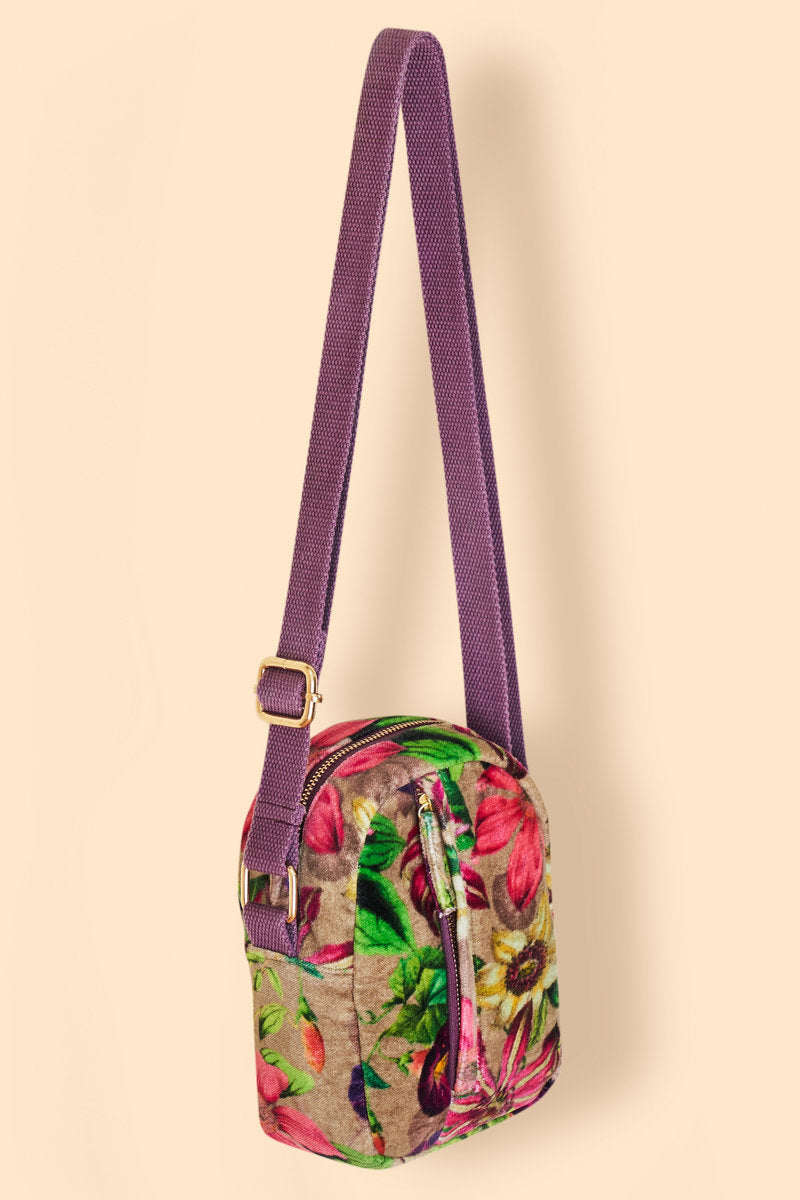 Velvet Out & About Bag | Oversized Botanicals