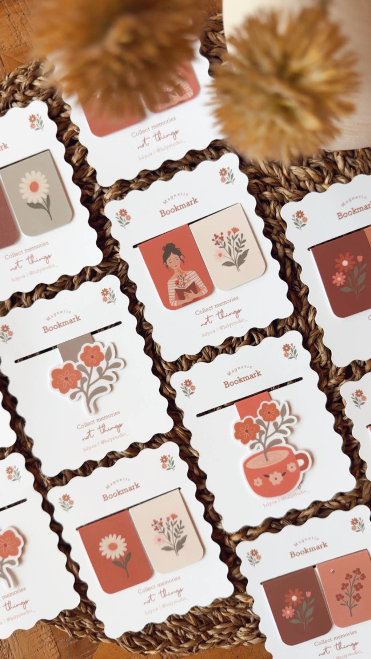 Magnetic Bookmark | Flowers