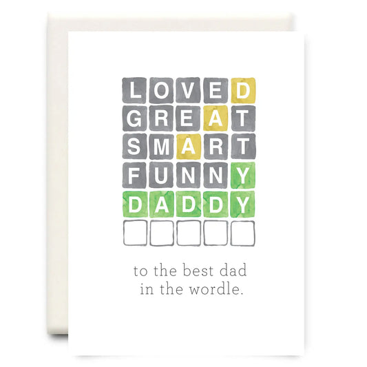 Best Dad In The Wordle | Father's Day Card