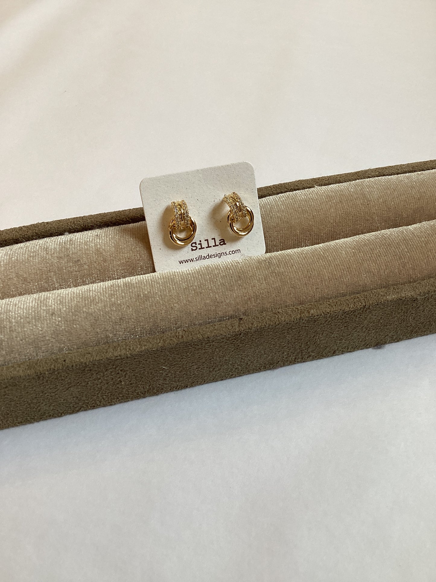 Twisted Gold Statement Earrings