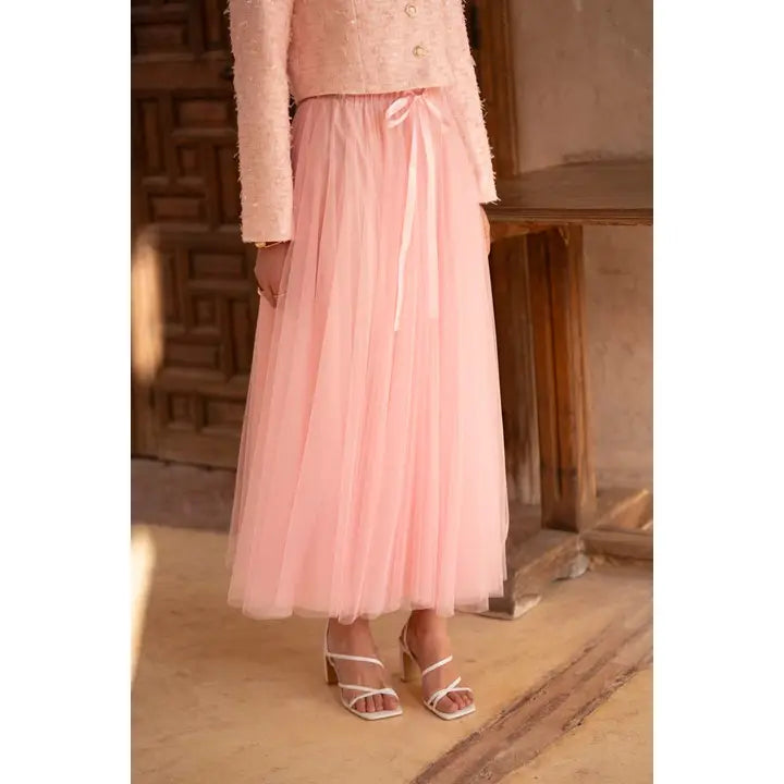 Aria Long Tulle Skirt