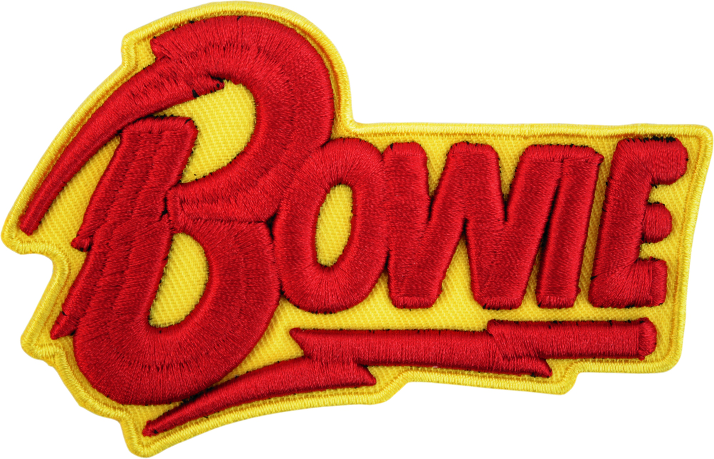 Patch - David Bowie - 3D PUFFY Logo - Glam Rock 1970s Music